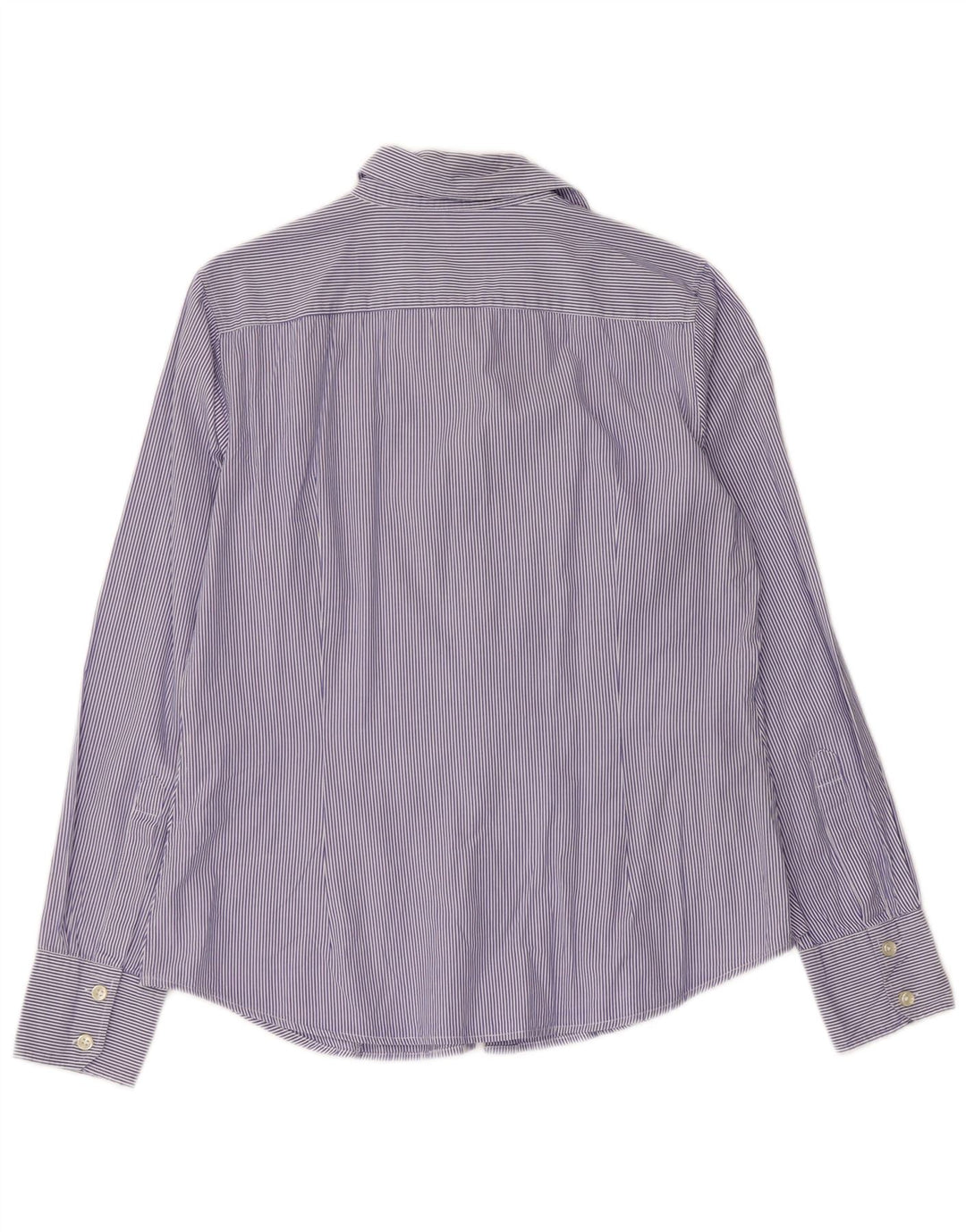 Koszula damska BENETTON UK 16, duża, niebieska, bawełniana w prążki