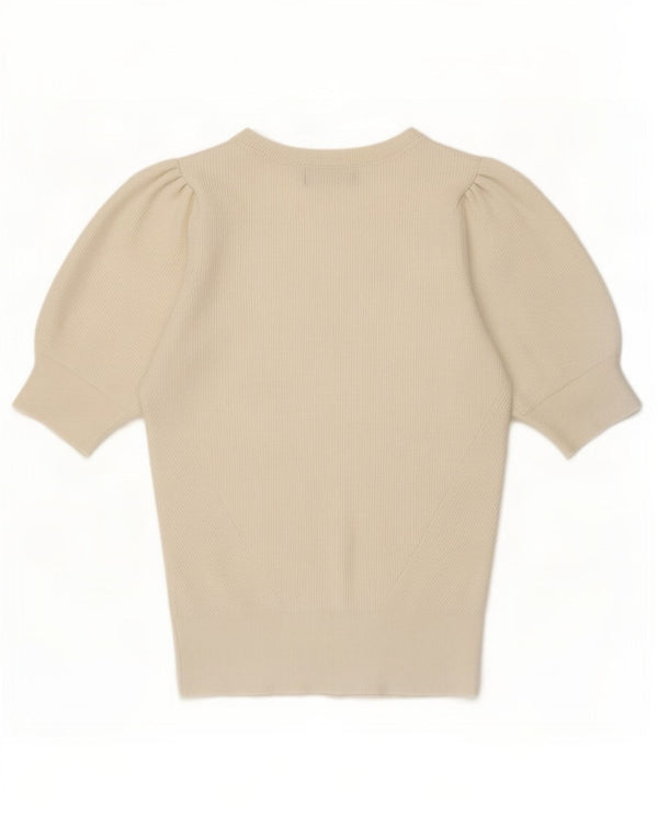 Bluzka damska Marks & Spencer Top UK 8 Small w kolorze złamanej bieli, wiskoza