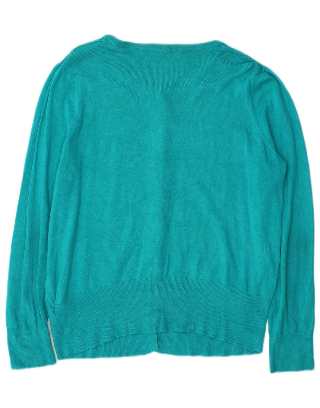 Sweter damski Marks & Spencer UK 14, duży, turkusowy, wiskoza