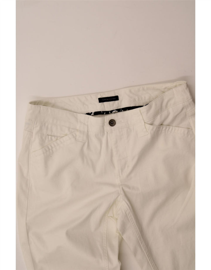 TOMMY HILFIGER Womens Bootcut Casual Trousers W32 L32 White Vintage Tommy Hilfiger and Second-Hand Tommy Hilfiger from Messina Hembry 