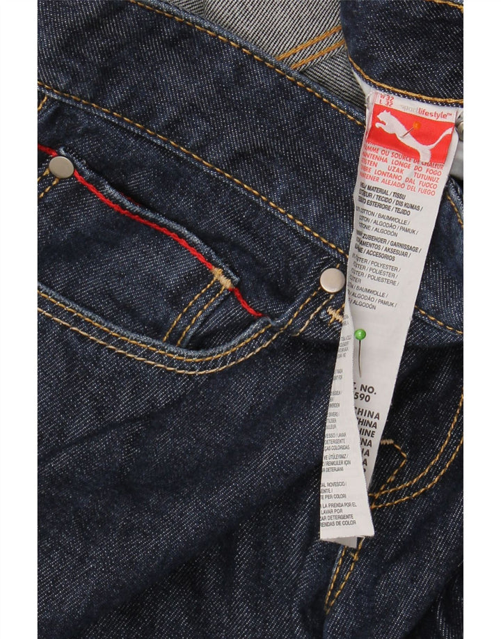 Męskie proste dżinsy PUMA W32 L32 Granatowa bawełna