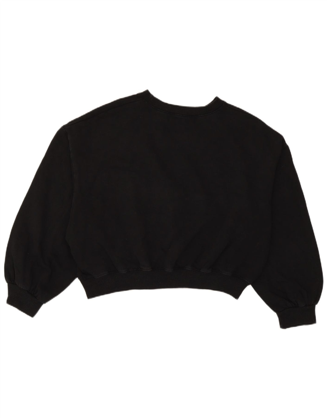 Damska bluza oversize Zara Crop UK 14, średnia czarna bawełna