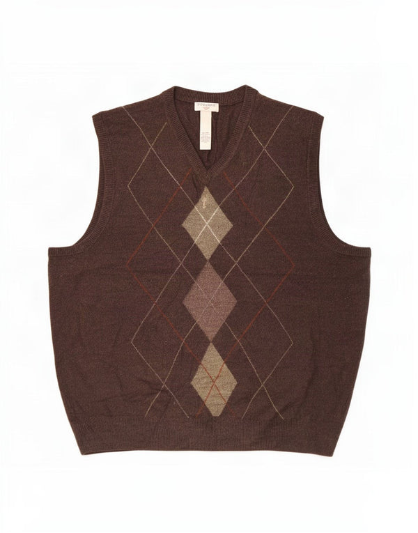 Podkoszulek męski Dockers XL w kolorze brązowym Argyle/Akryl diamentowy