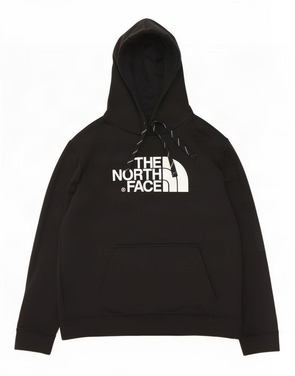 Męski sweter z kapturem The North Face z grafiką, duży, czarny, poliestrowy