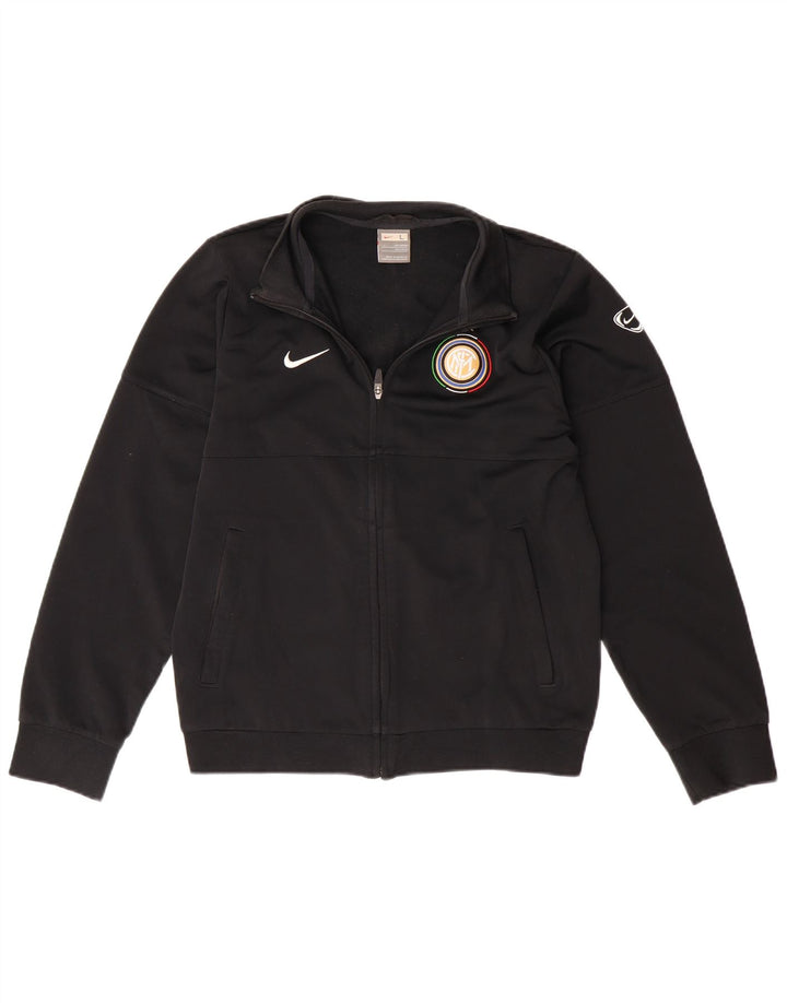 Chłopięca bluza dresowa NIKE Inter Milan 12-13 lat, czarna, poliester