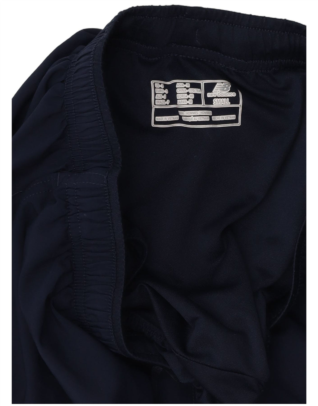 Męskie spodenki sportowe New Balance, małe, granatowe, z poliestru