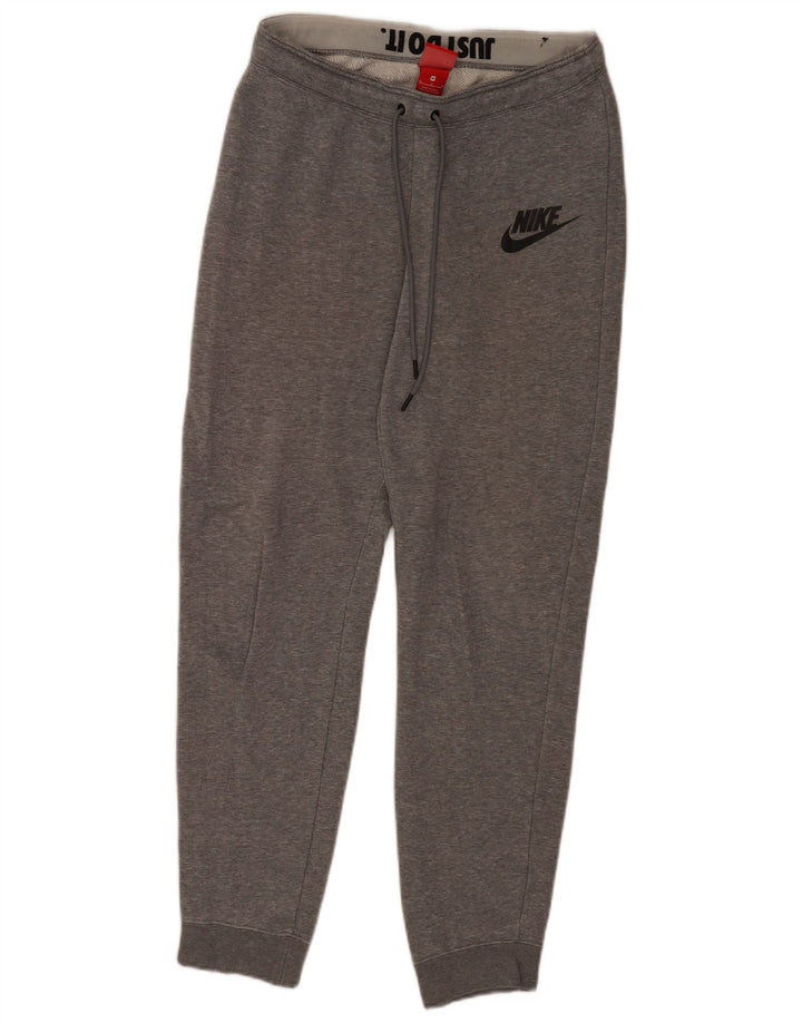 Męskie spodnie dresowe Nike, średnioszare, bawełniane