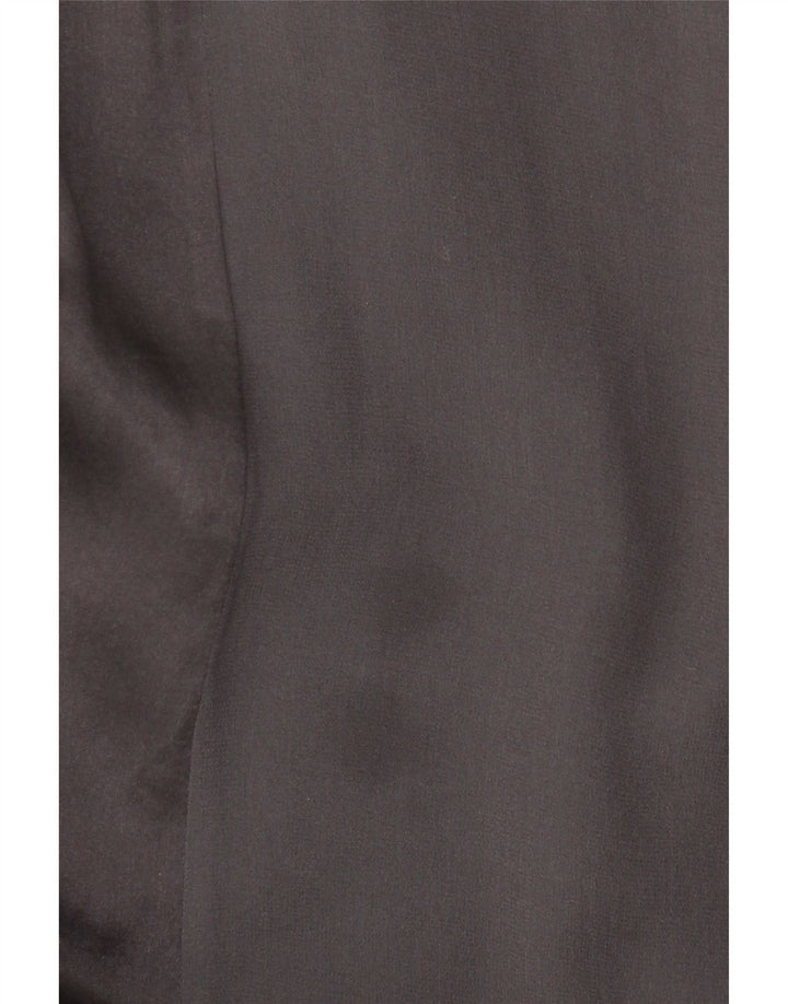 Damska sukienka o linii A bez rękawów Phase Eight UK 16, duża, szara, jedwabna