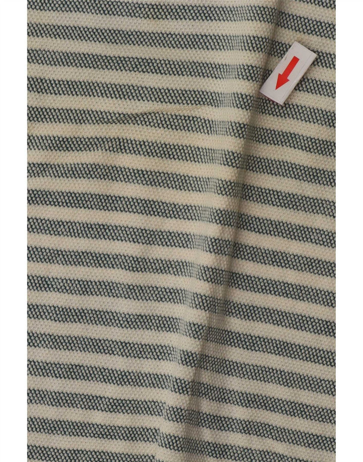 T-shirt męski Zara, duży, bawełniany w szare paski