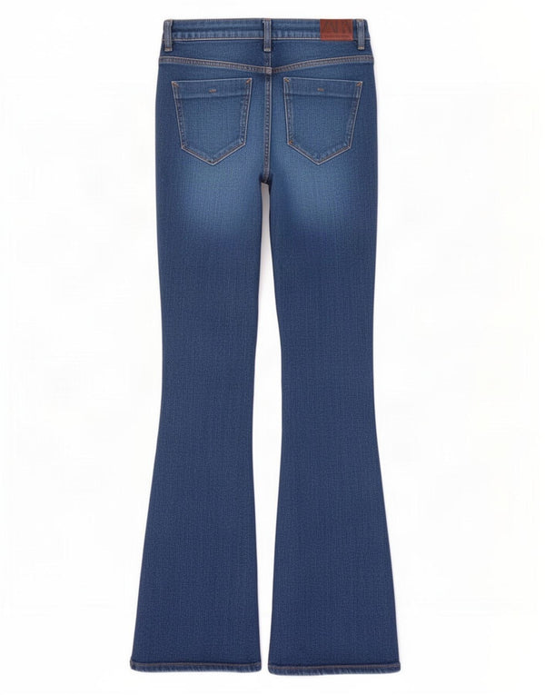 Zara Womens Flared Jeans EU 40 Medium W30 L32 Blue Cotton