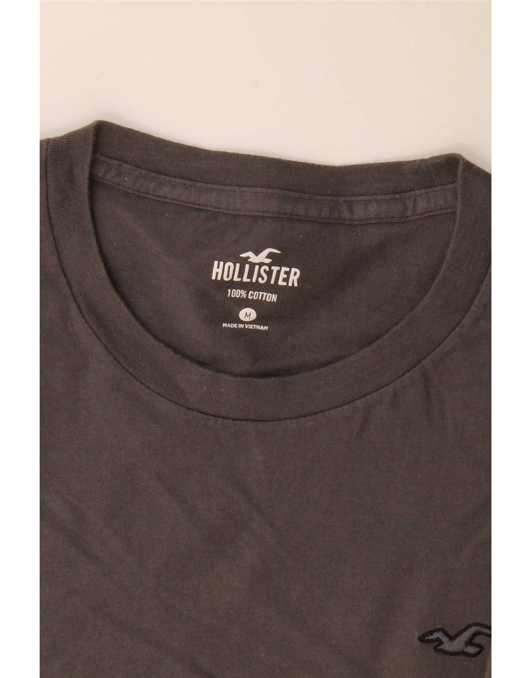 T-shirt męski Hollister Top, średnioszary, bawełniany