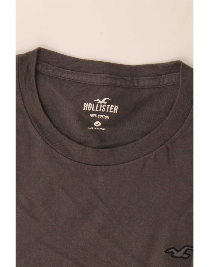 T-shirt męski Hollister Top, średnioszary, bawełniany