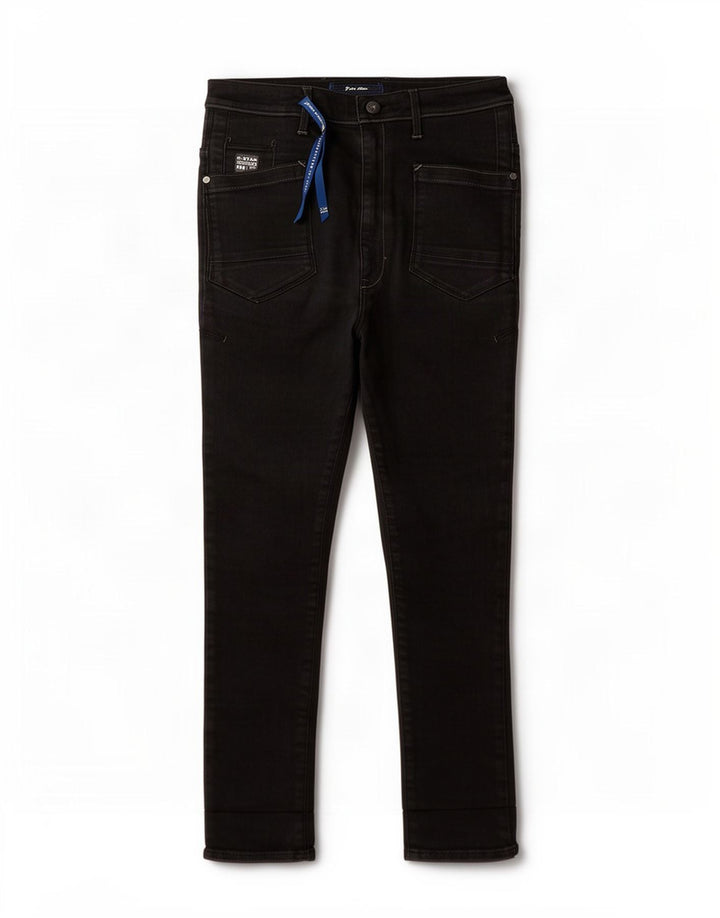 Damskie jeansy slim G-Star W27 L25 Czarna bawełna