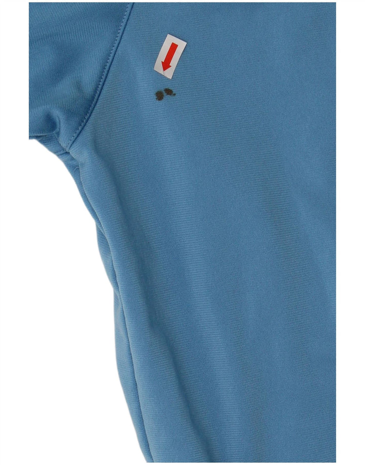 ADIDAS Boys Tracksuit Top Jacket 11-12 Years Blue Polyester Sports