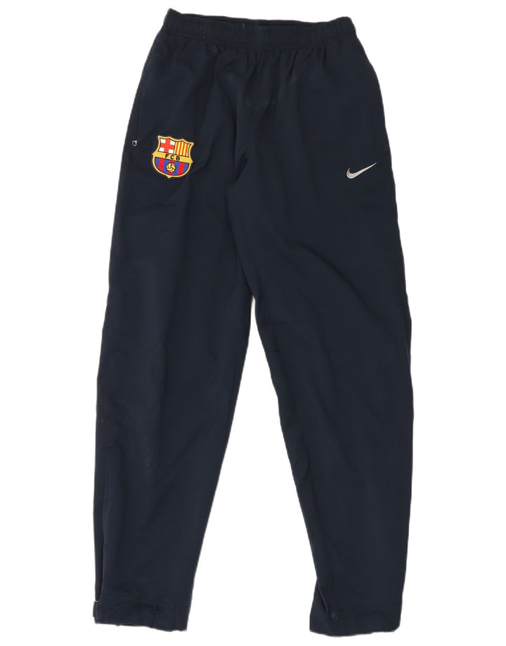 Męskie spodnie dresowe Nike FCB, małe, granatowe, poliestrowe