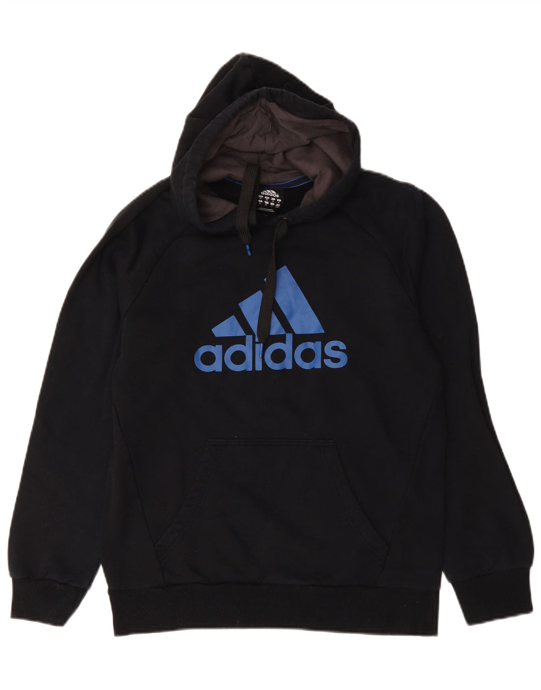Męska bluza z kapturem Adidas Graphic, średnia czarna, bawełniana