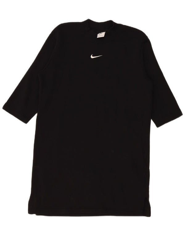 Damska koszulka oversize z rękawem 3/4 Nike, UK 6 XS, czarna bawełna