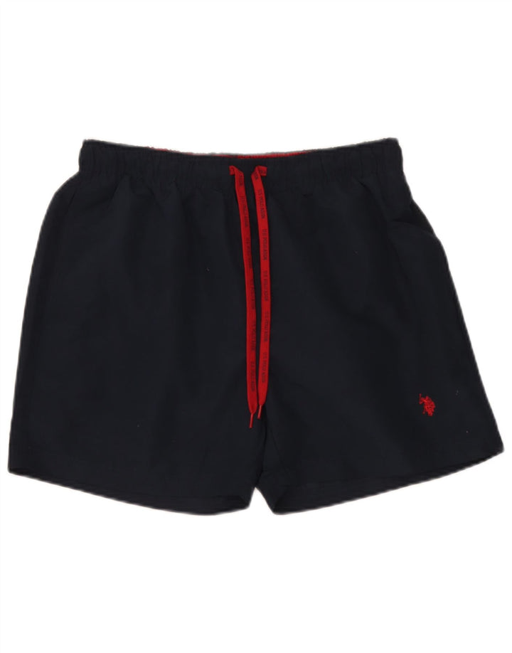 US Polo Assn. Męskie spodenki kąpielowe, duże, granatowe, poliestrowe