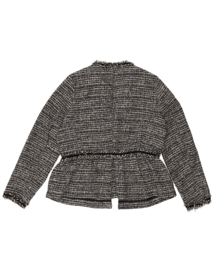 Damska, oversize'owa, otwarta marynarka Zara UK 6 XS, poliester w czarne paski