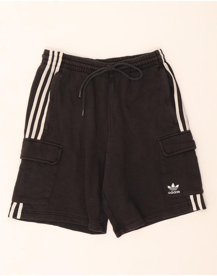 Męskie spodenki sportowe Adidas, średnioszare, bawełniane