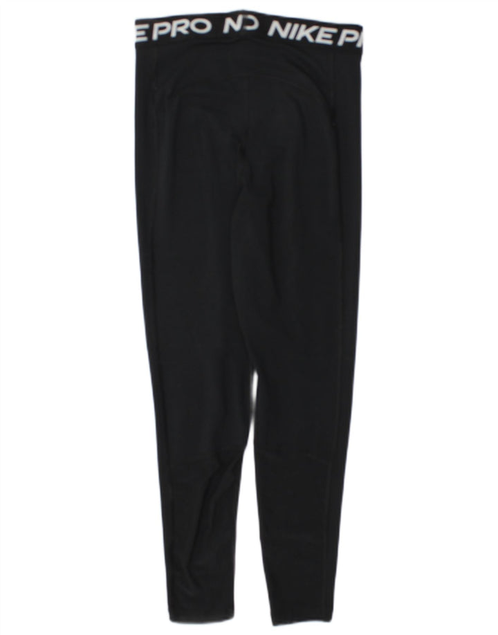 Damskie legginsy Nike Dri Fit Graphic UK 10, małe, czarne, poliestrowe