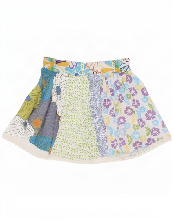 Damska spódniczka mini Desigual EU 34 XS W26 wielobarwna w kwiaty