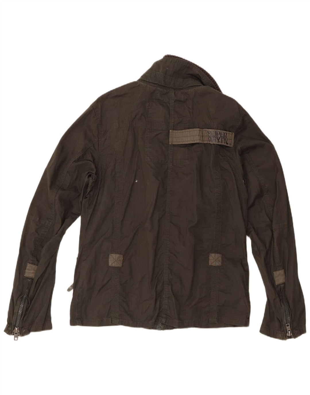 Męska kurtka Utility Double Blacklabel Superdry UK 36, mała, bawełniana khaki