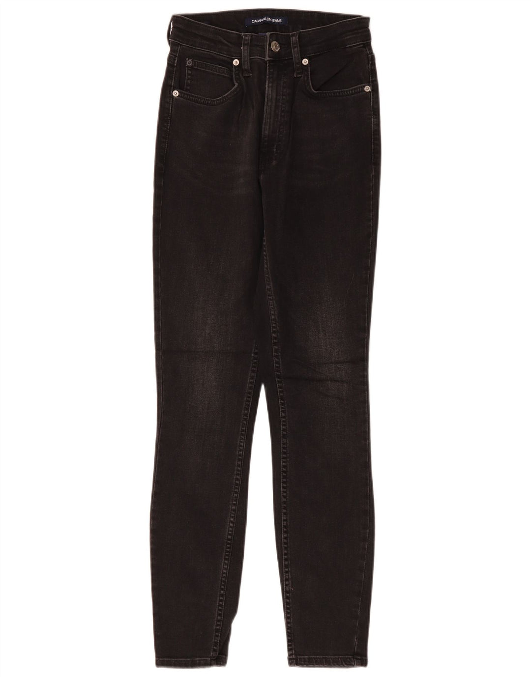 Damskie jeansy Skinny Calvin Klein W26 L30 Czarne bawełniane