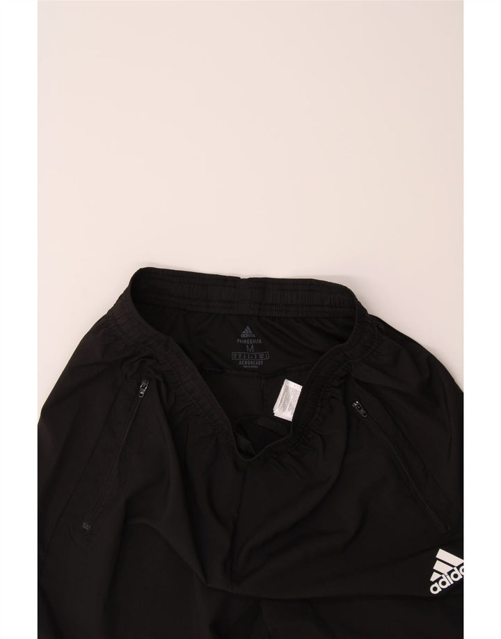 ADIDAS Womens Aeroready Sport Shorts UK 12 Medium  Black Polyester Vintage Adidas and Second-Hand Adidas from Messina Hembry 