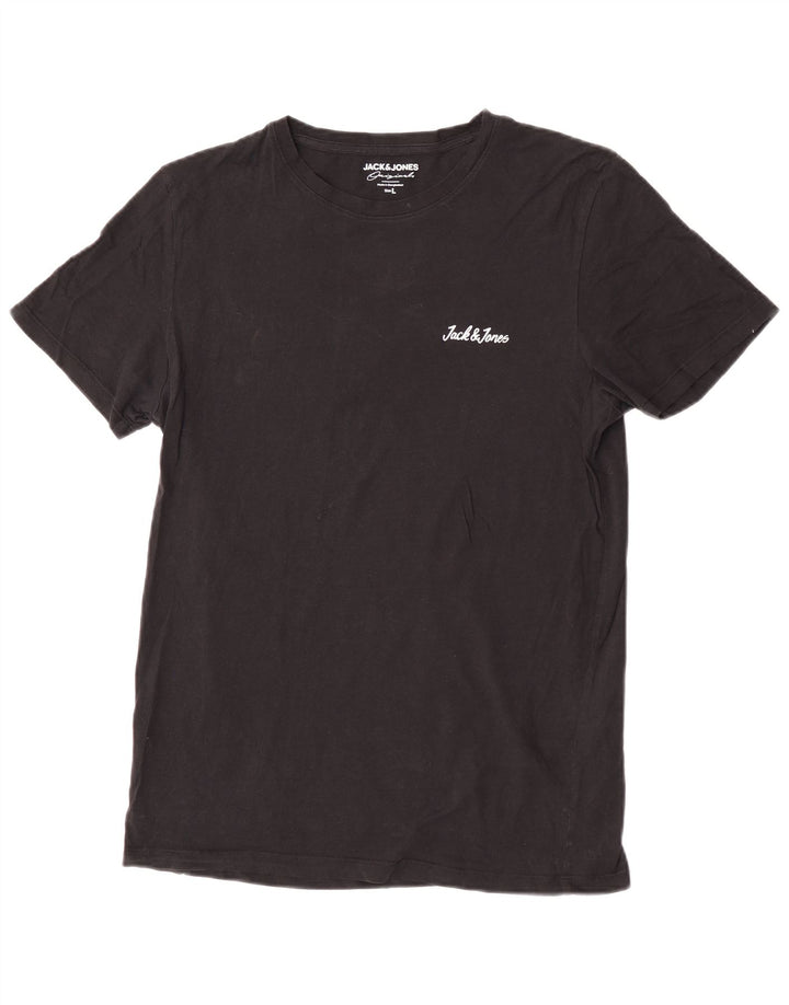 T-shirt męski Jack & Jones, duży, czarny, bawełniany
