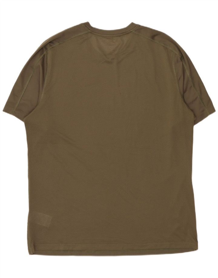 T-shirt męski Reebok Top, duży, khaki, poliester