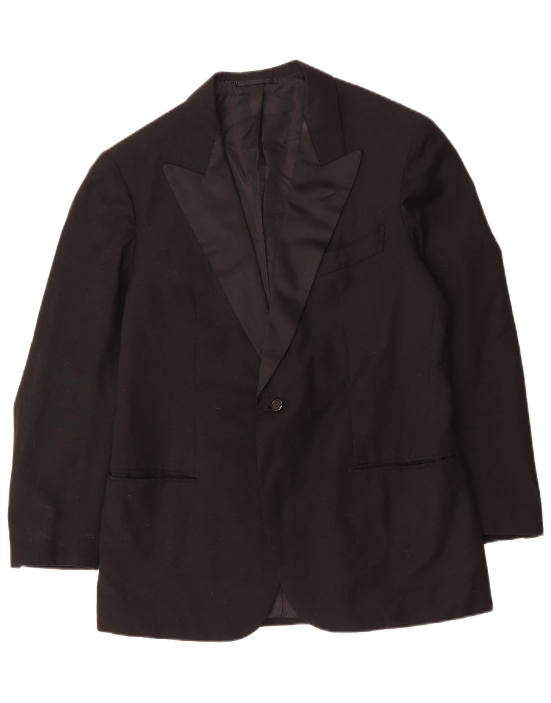 Vintage męska marynarka zapinana na 1 guzik UK 38, średnia czarna