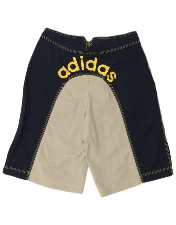 Chłopięce spodenki kąpielowe Adidas z grafiką 13-14 lat, granatowe, z blokami kolorów