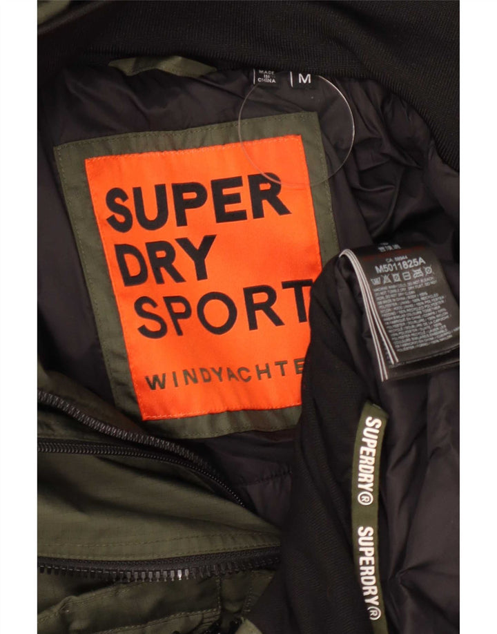 Męska kurtka wiatrówka Superdry Windyachter Graphic UK 38, średnia zieleń