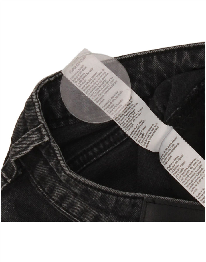 Damskie jeansy slim fit Topshop W32 L31 Czarne bawełniane