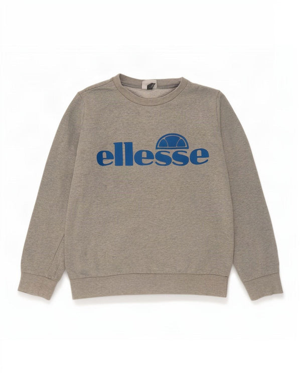 Bluza chłopięca Ellesse z grafiką, 13-14 lat, XL, szara bawełna