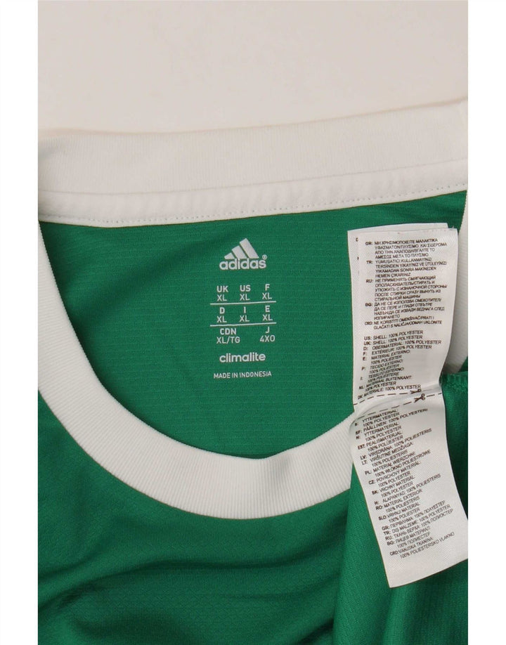 Adidas Męska koszulka Climalite Top XL Zielony poliester