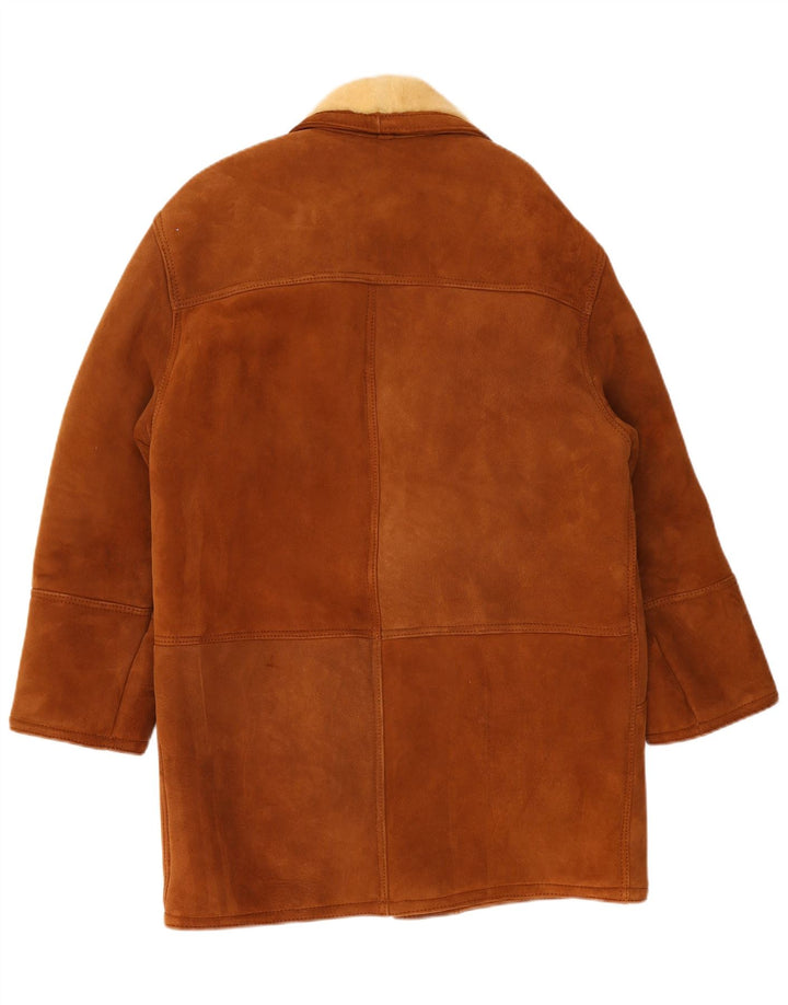 Vintage męska kurtka Shearling UK 40 Large Brown Shearling