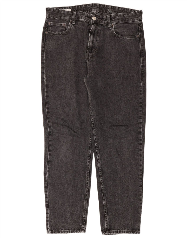 Damskie jeansy z wysokim stanem Zara EU 42 Large W32 L30 Szare