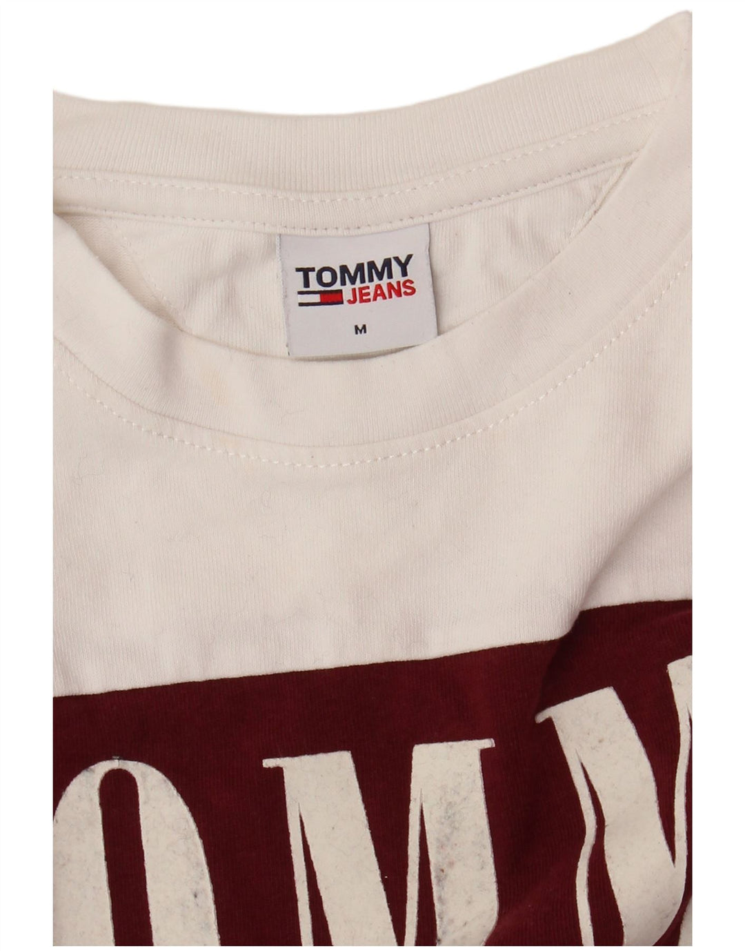 Męski T-shirt z grafiką TOMMY HILFIGER Top w kolorze średniej bieli