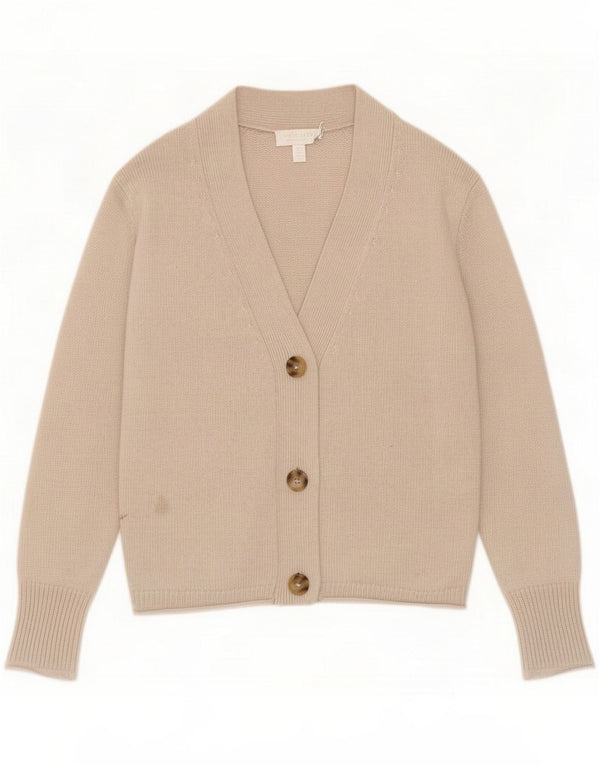 Damski sweter kardigan The White Company UK 10 Small Beige Wool