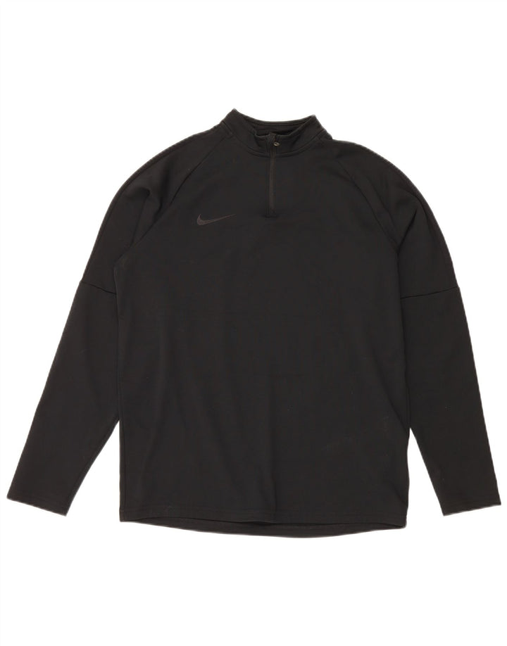 Chłopięcy dres Nike Dri Fit z zamkiem błyskawicznym na szyi, 13-14 lat XL, czarny
