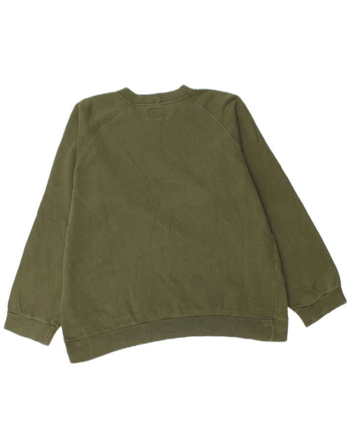 Męska bluza z grafiką Woolrich, duża, zielona bawełna