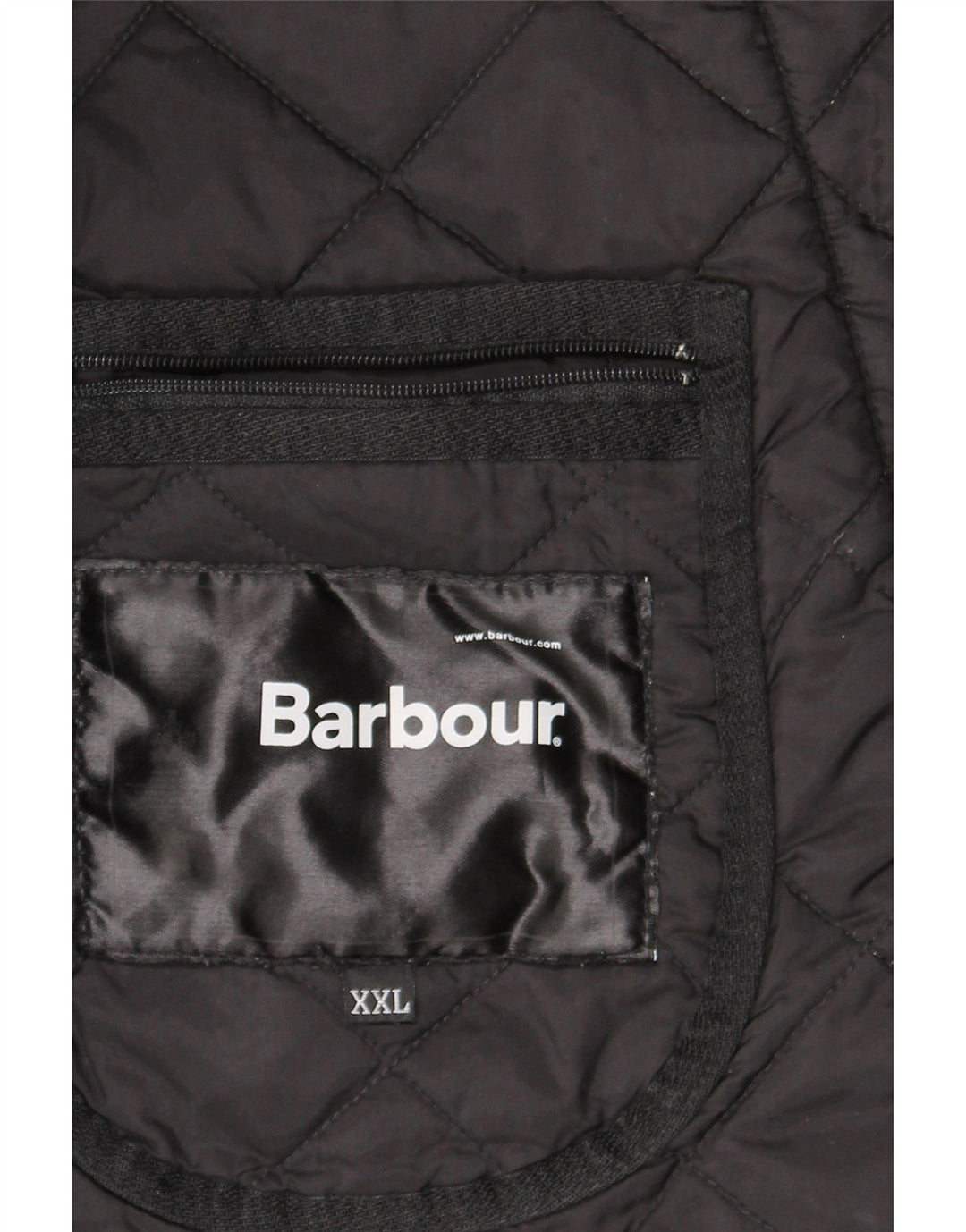 Męska pikowana kurtka Barbour UK 44 2XL Czarny poliamid
