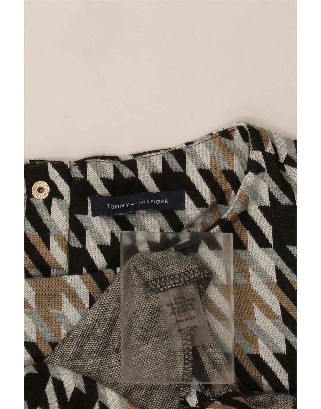 Damska sukienka typu shift Tommy Hilfiger UK 12, średnia, wielobarwna pepitka