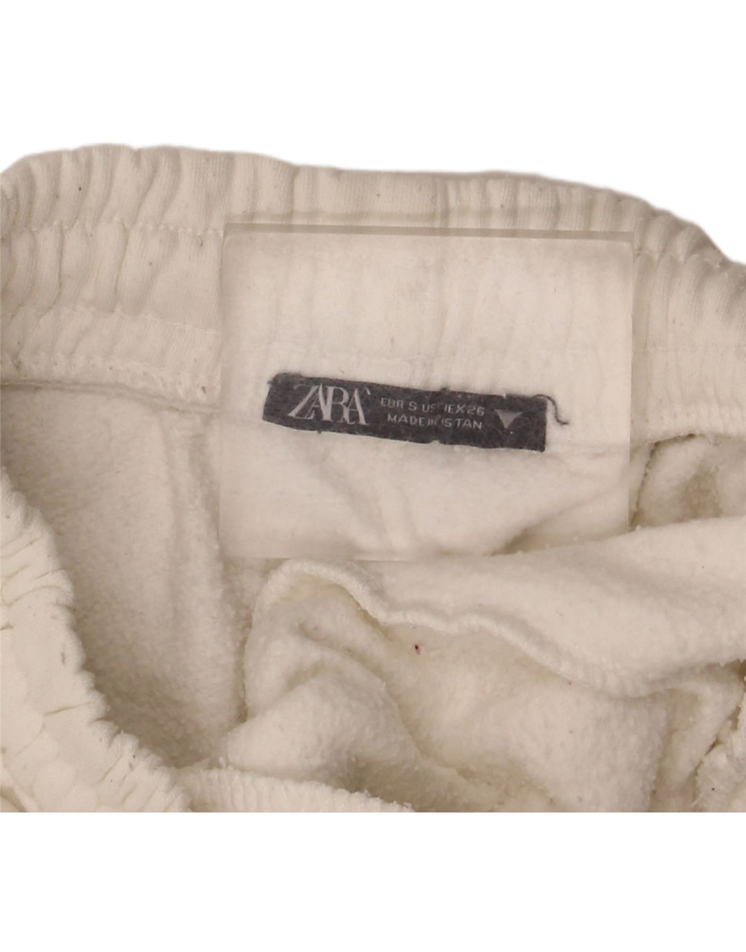 Damskie spodnie dresowe Zara Joggers UK 8 Small White