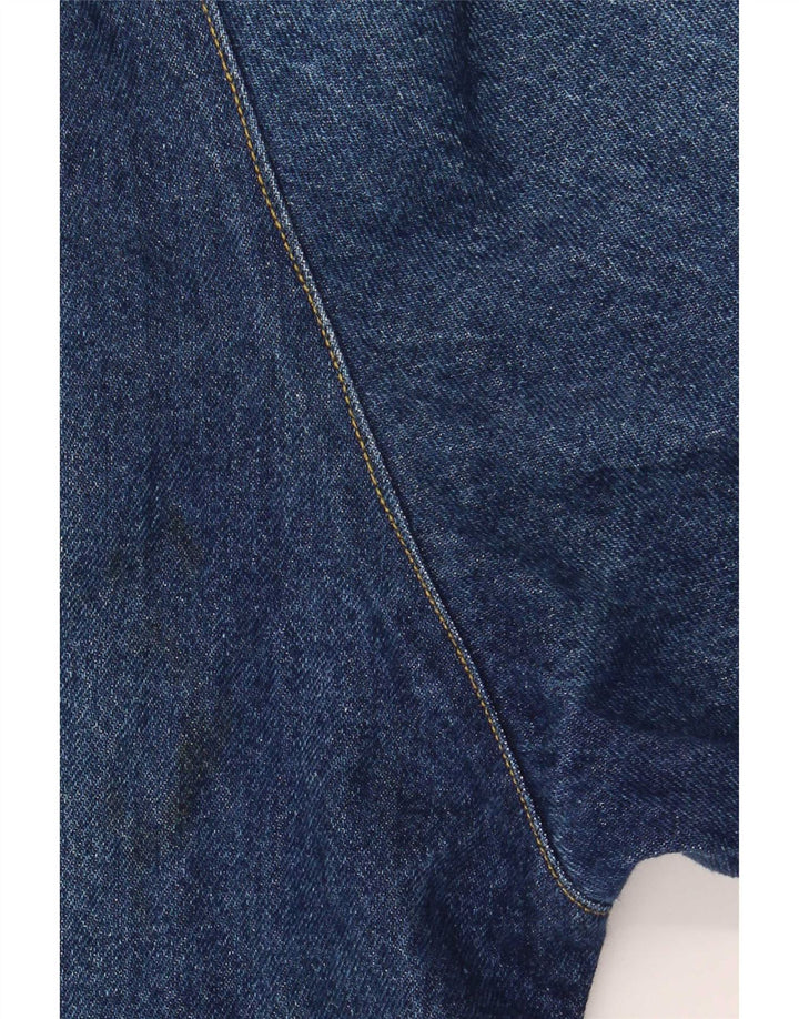 Vintage damska, oversize'owa marynarka dżinsowa zapinana na 2 guziki, UK 18 XL, niebieska