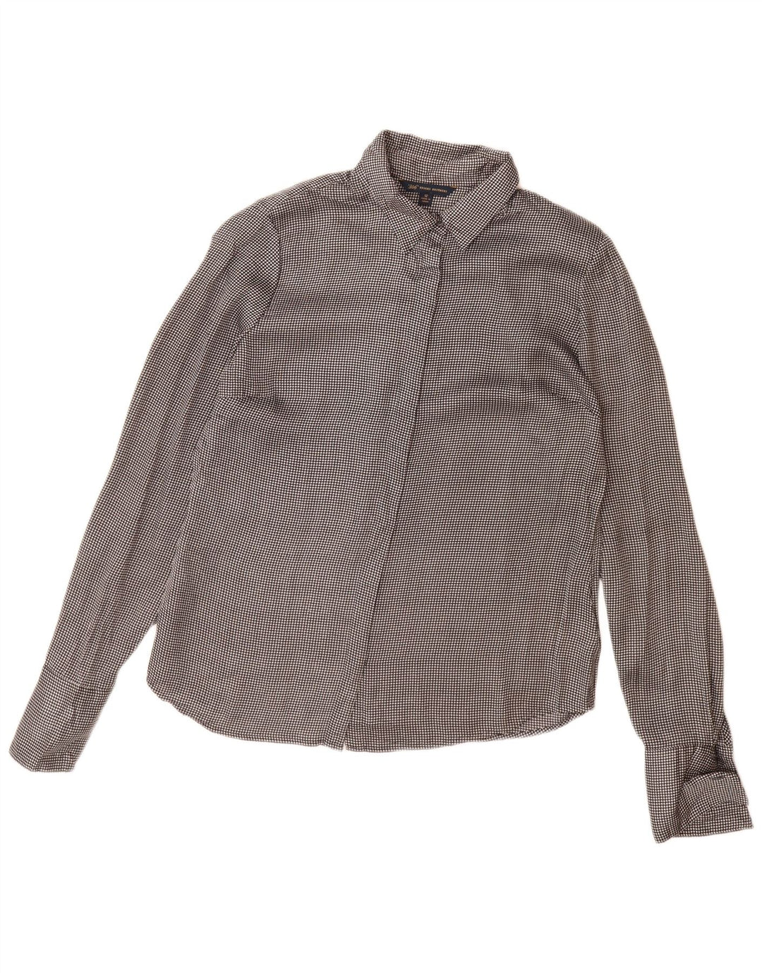 Damska bluzka koszulowa Brooks Brothers 346 US 12, duża, szary poliester