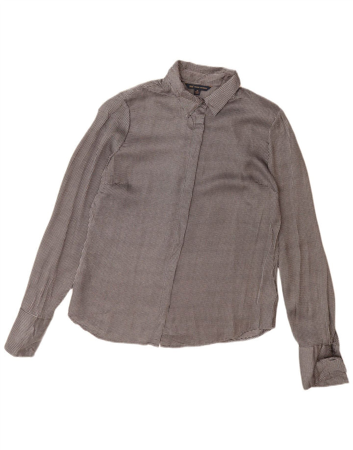 Damska bluzka koszulowa Brooks Brothers 346 US 12, duża, szary poliester