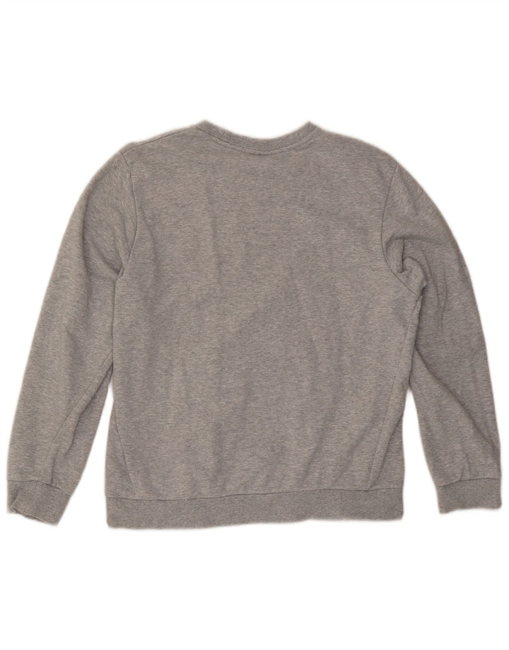 Damska bluza z grafiką Lotto, UK 14, średnia, szara, nakrapiana bawełna